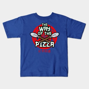 The Way Of The Pizza Japanese Ninjas Gift For Pizza Lovers Kids T-Shirt